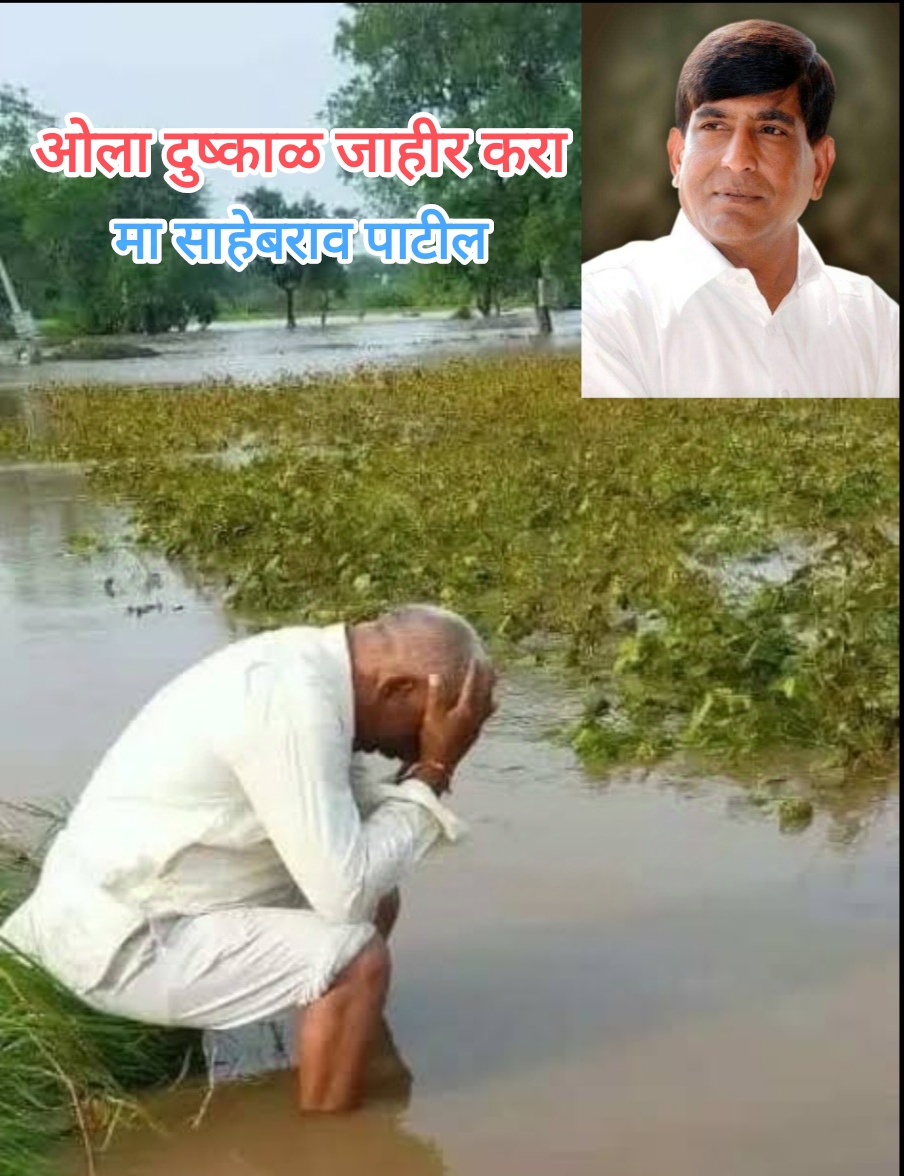 अमळनेर – पारोळा तालुक्यात झालेल्या अतिवृष्टी मुळे ओला दुष्काळ जाहीर करून कर्ज माफीसह तातडीने आर्थिक मदत करा – माजी आमदार साहेबराव पाटील