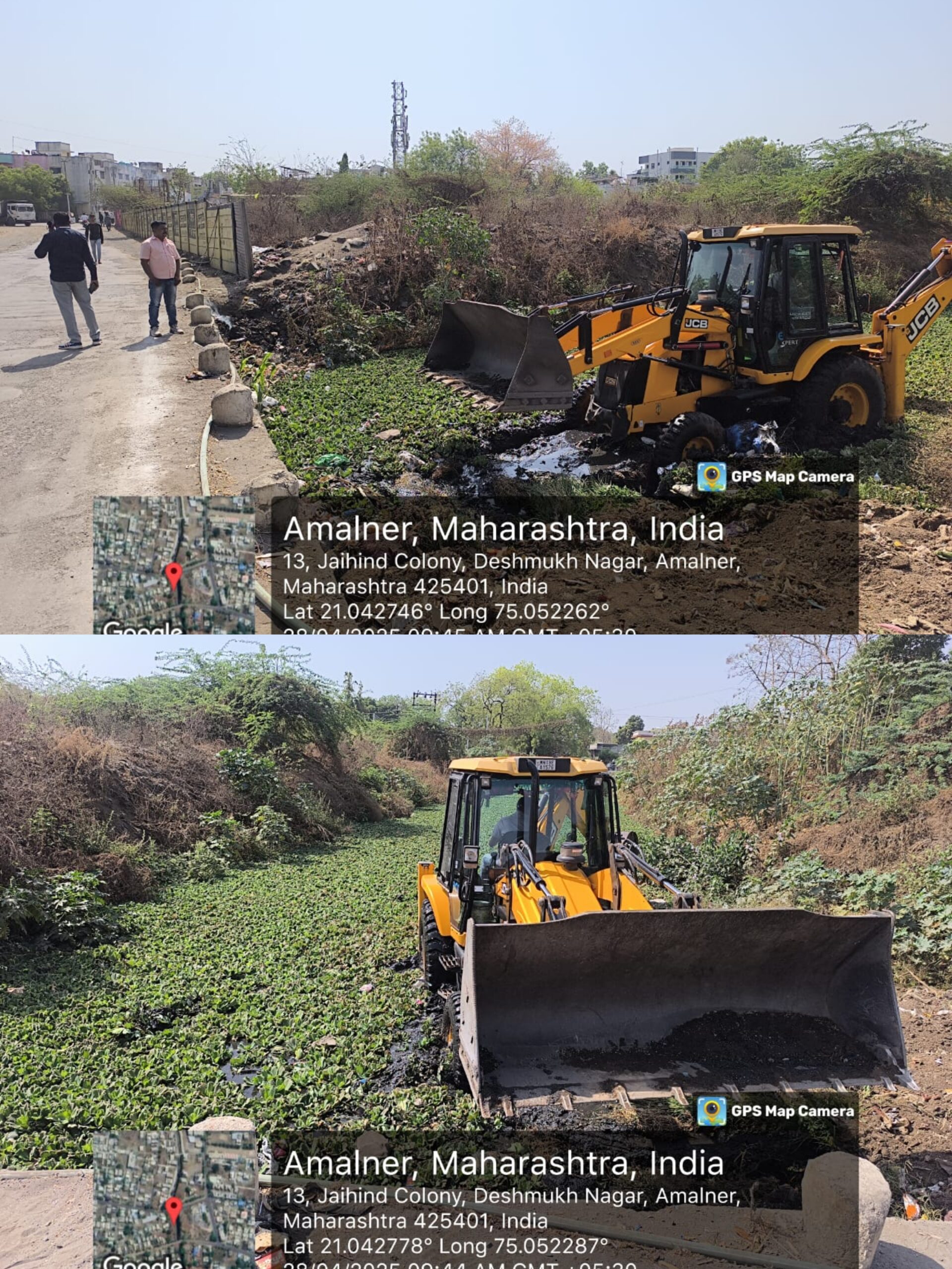 पावसाळ्याच्या पारश्वभूमीवर नपा आरोग्य विभागाची युद्ध पातळीवर नाले सफाईला सुरुवात….