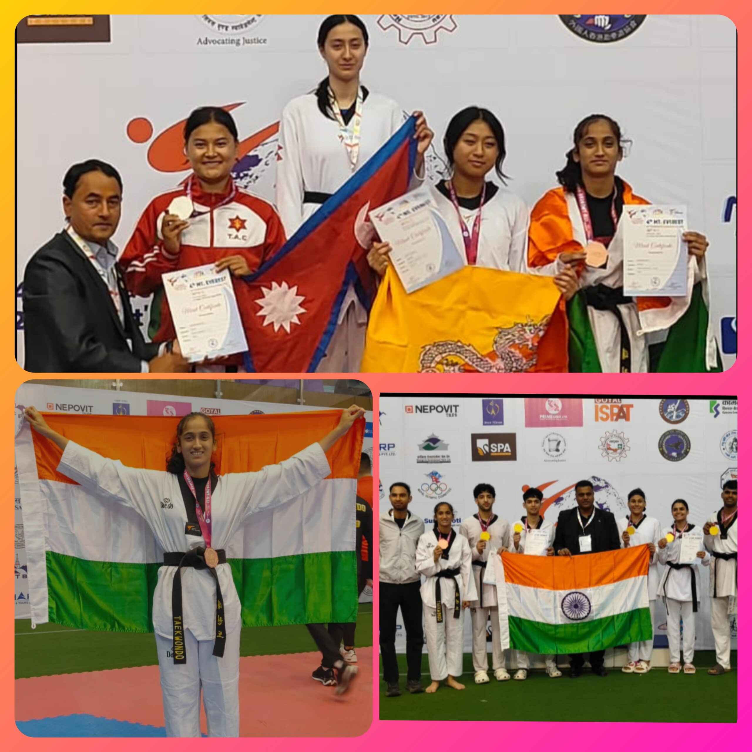 पोलीस कन्येची नेपाळमध्ये भरारी! आंतरराष्ट्रीय तायक्वांदो स्पर्धेत मेघाना पाटील यांना ‘कांस्यपदक’…….  ​काठमांडू येथील ‘माऊंट एव्हरेस्ट आंतरराष्ट्रीय चॅम्पियनशिप’मध्ये भारताचे प्रतिनिधित्व;