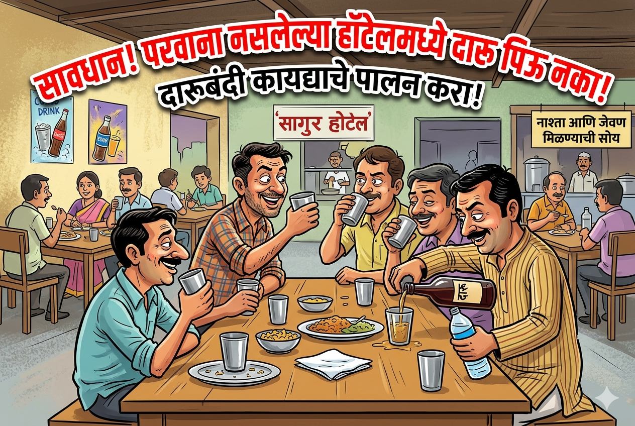 अमळनेरला ‘ओल्या’ मैफलींचा जागोजागी दर‘बार’ …….  ‘राउशु’ सैराट अन‌् ‘भूमिपुत्र’ झिंगाट