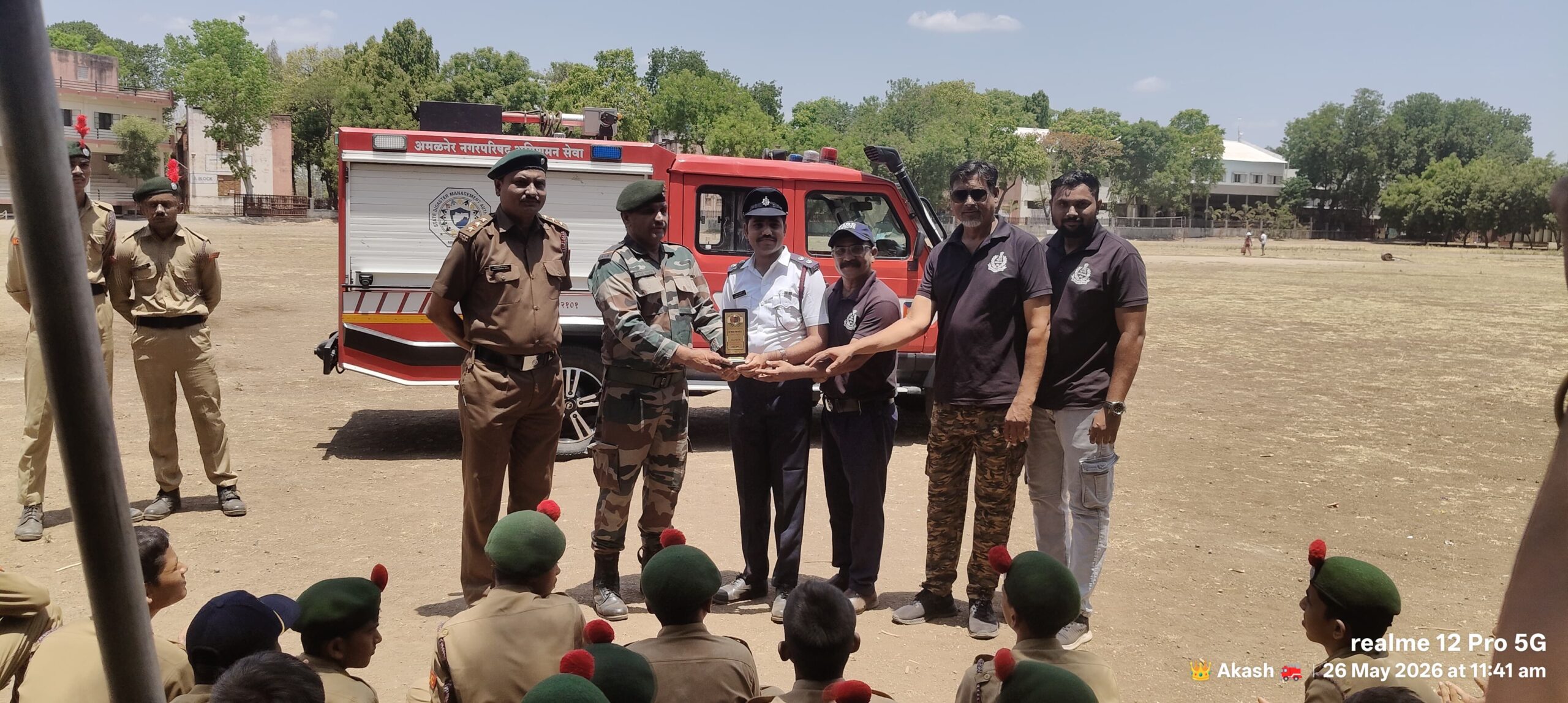प्रताप महाविद्यालयात NCC छात्र सैनिकांना मिळाले अग्निशमन व आपत्ती व्यवस्थापनाचे धडे; संयुक्त वार्षिक प्रशिक्षण शिबिर उत्साहात!