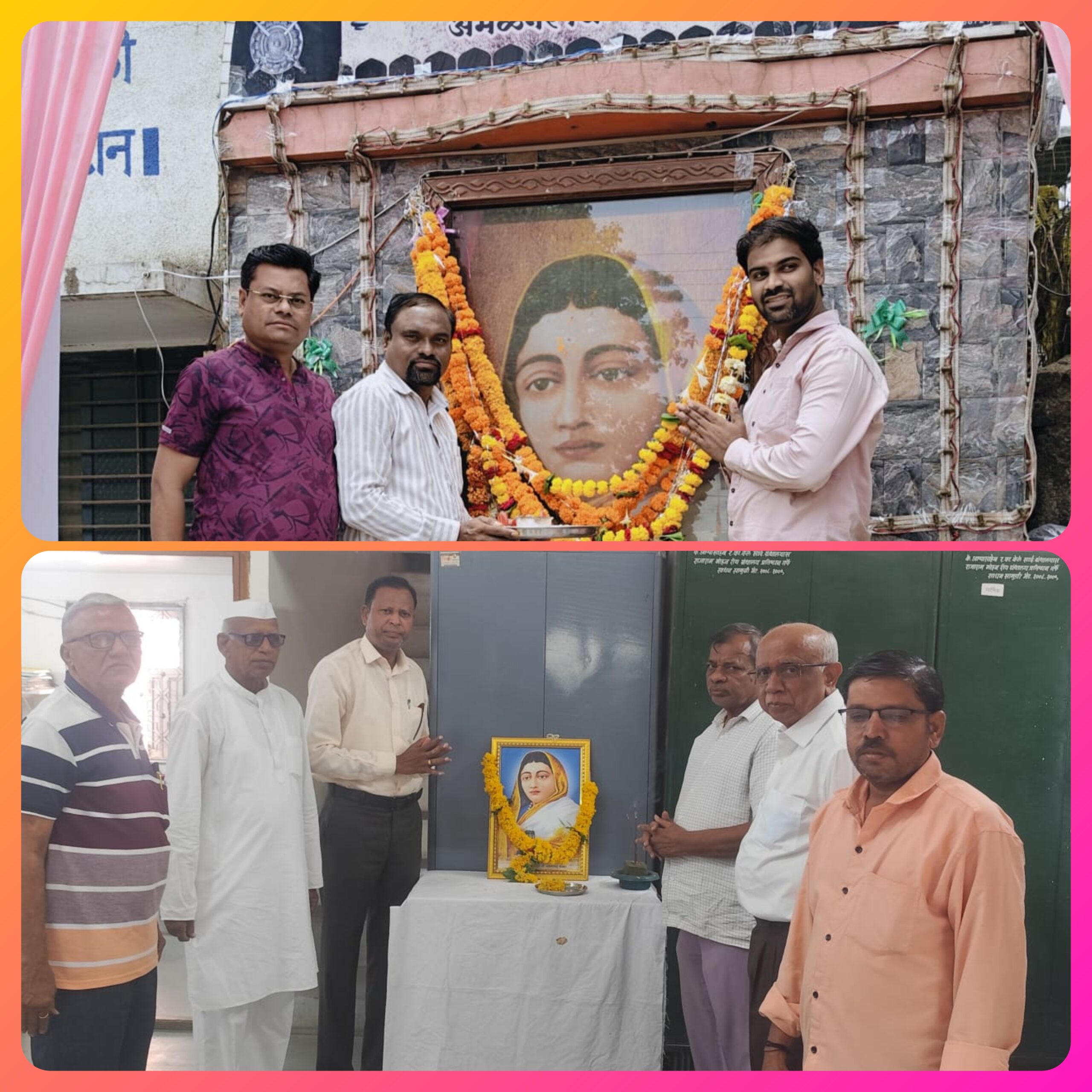 अमळनेर येथे पुण्यश्लोक अहिल्याबाई होळकर जयंती उत्साहात; मराठी वाङ्मय मंडळ व द्रौ. रा. कन्या शाळेत अभिवादन