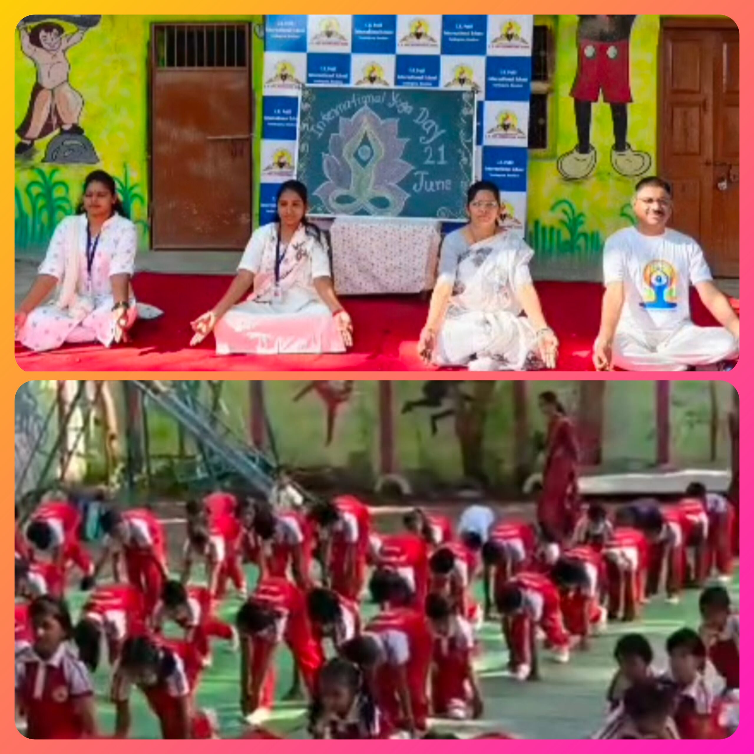 सी. आर. पाटील इंटरनॅशनल स्कूलमध्ये ‘आंतरराष्ट्रीय योग दिन’ उत्साहात साजरा!……… विद्यार्थ्यांनी घेतले योगासनांचे धडे; प्राणायाम आणि सूर्यनमस्कारावर भर